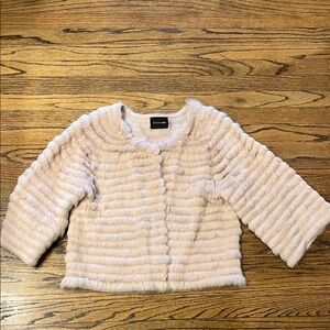 Dolce Cabo Rabbit Fur Sweater - Soft Pink